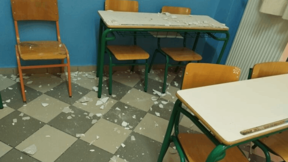 Σοβάδες στο 9ο Δημοτικό Σχολείο Κέρκυρας